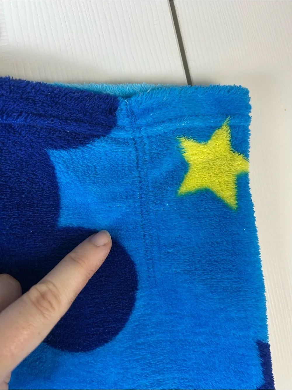 Disney Mickey Mouse Blue Baby Toddler Blanket Throw Yellow Stars Jay Franco